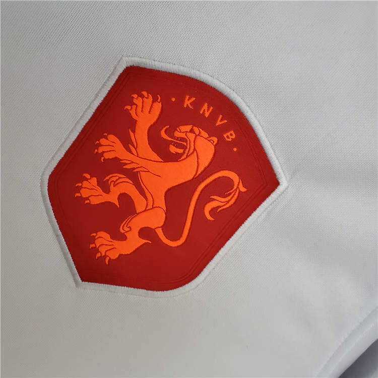 2022 Netherlands Soccer Shirt Away White Football Shirt - Official