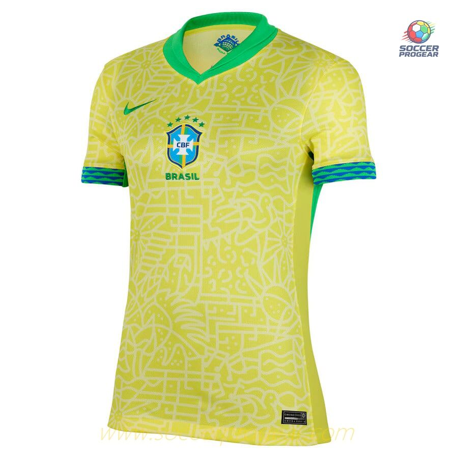 Brazil Home Football Jersey 2024-25 Edition Women