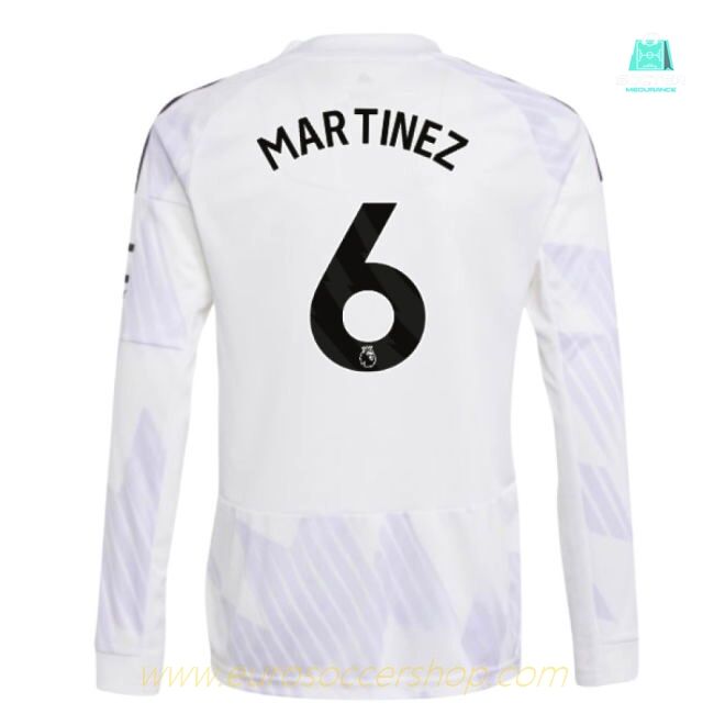 2025-2026 Man Utd Long Sleeve Away Shirt (Kids) (Martinez 6)