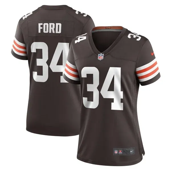None Jerome Ford Game Jersey - Brown | NFL Player Jersey | NFL Footbal