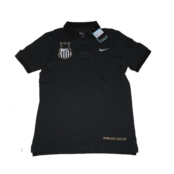Premium Performance Driven 2013 Santos Black Polo T-Shirt