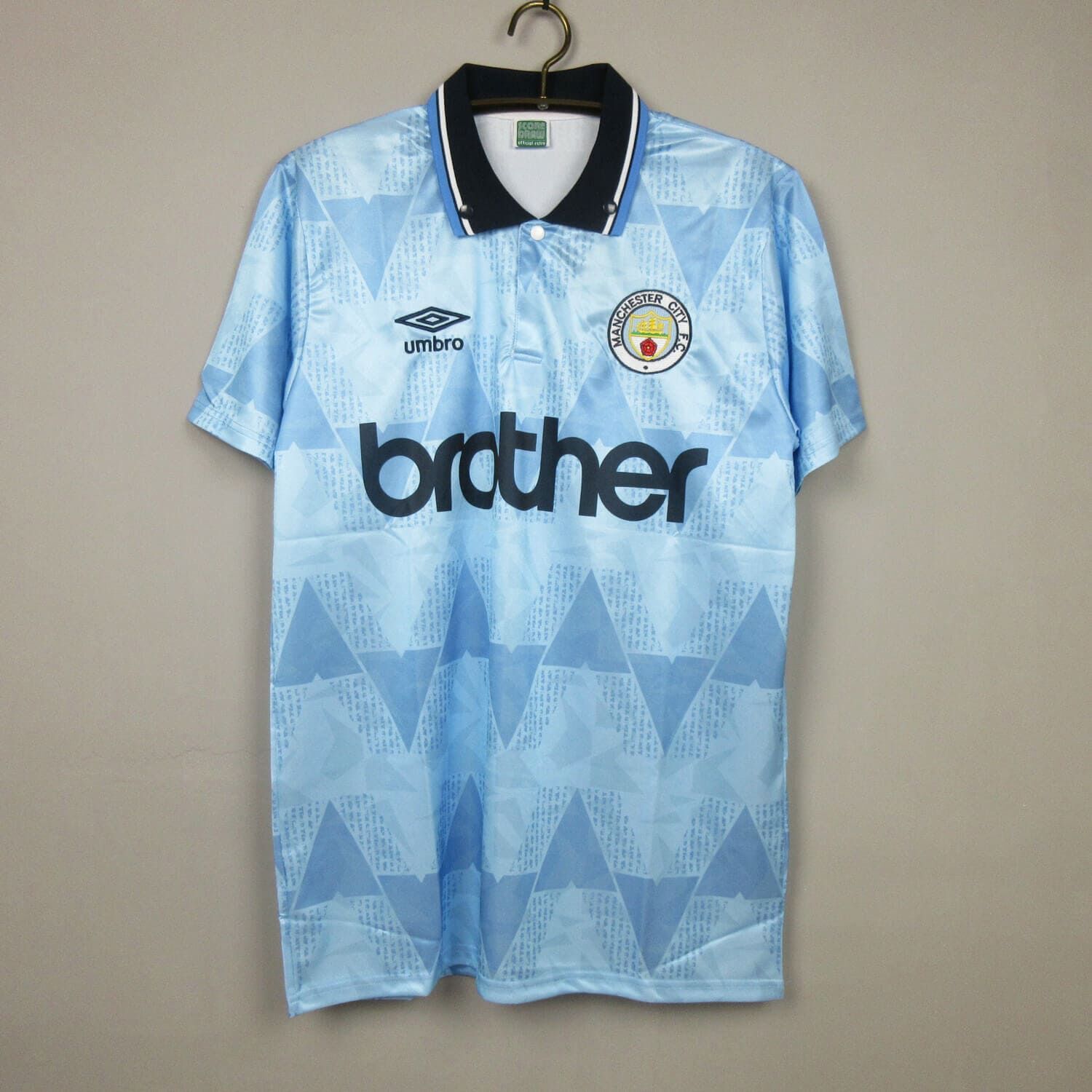 Manchester City 88-90 Home Game Soccer Kit
