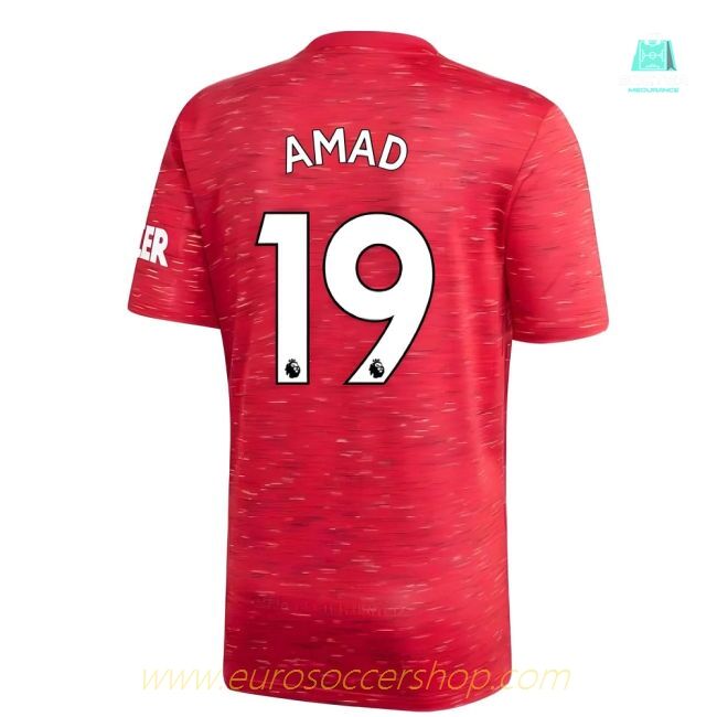 2020-2021 Man Utd Adidas Home Football Shirt (Amad 19)