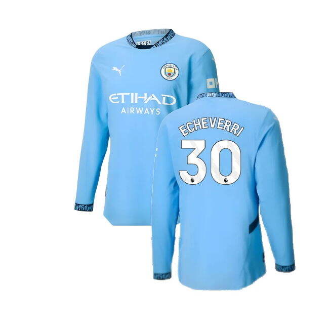 Affordable Man City Echeverri 30 2024-2025 Man City Authentic Long ...
