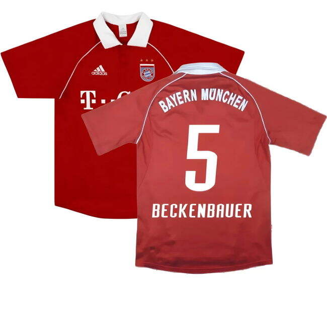 Bayern Home Excellent Xxl Beckenbauer #5 Durable Material Authenti...