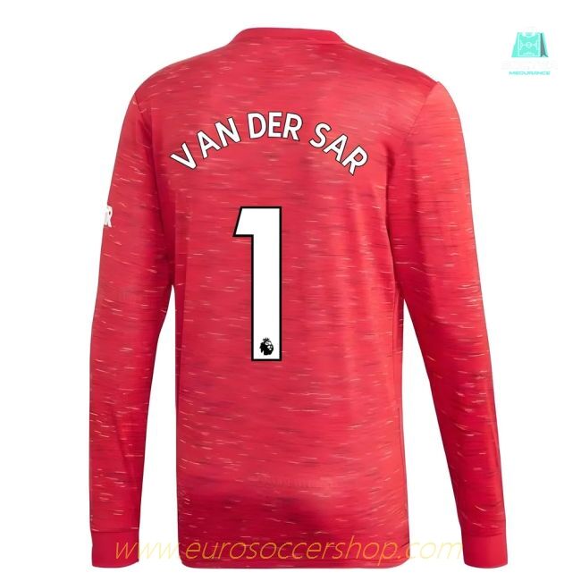 2020-2021 Man Utd Adidas Home Long Sleeve Shirt (VAN DER SAR 1)