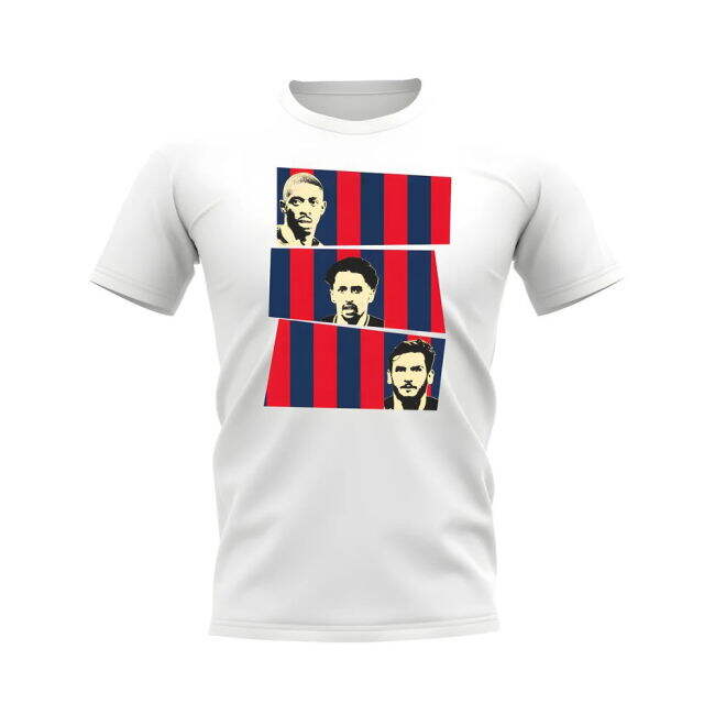 Dembele Marquinhos Kvaratskhelia PSG T-Shirt (White)