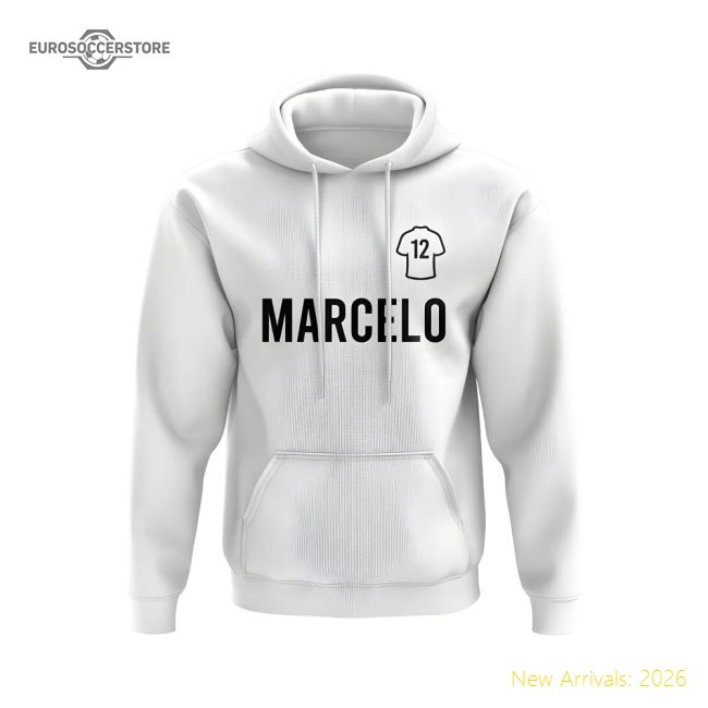 Marcelo Real Madrid Number Hoody (white) - Supporter Edition