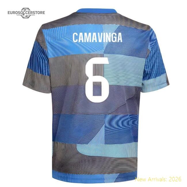 Real Camavinga Pro-level Home Jersey Laliga Santander Advanced Textile