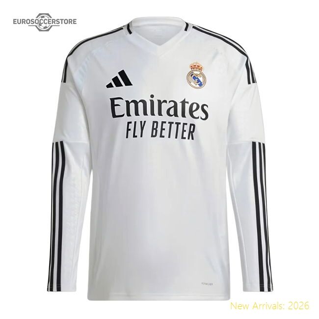 2024-2025 Real Madrid Long Sleeve Home Jersey (ronaldo 9)