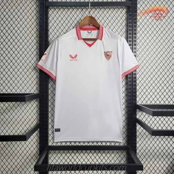 23-24 Sevilla Home Soccer Uniform
