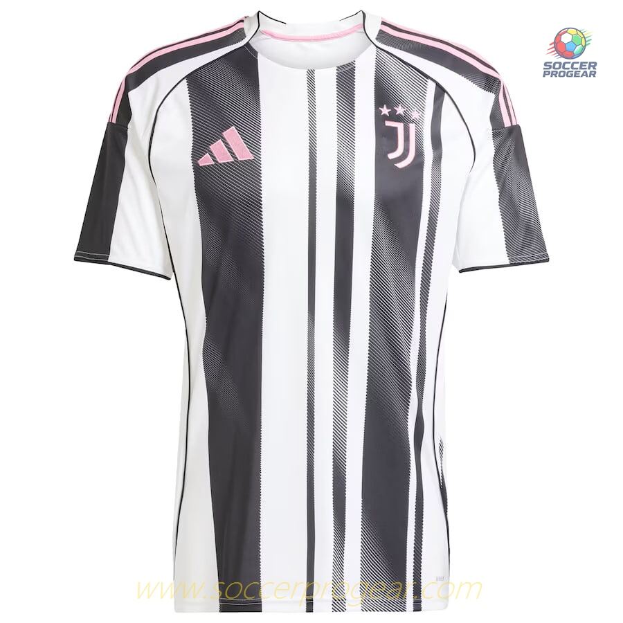 Juventus Home Children's Edition Soccer Uniform Football Shirt 2025/26 Collection Vlahovic