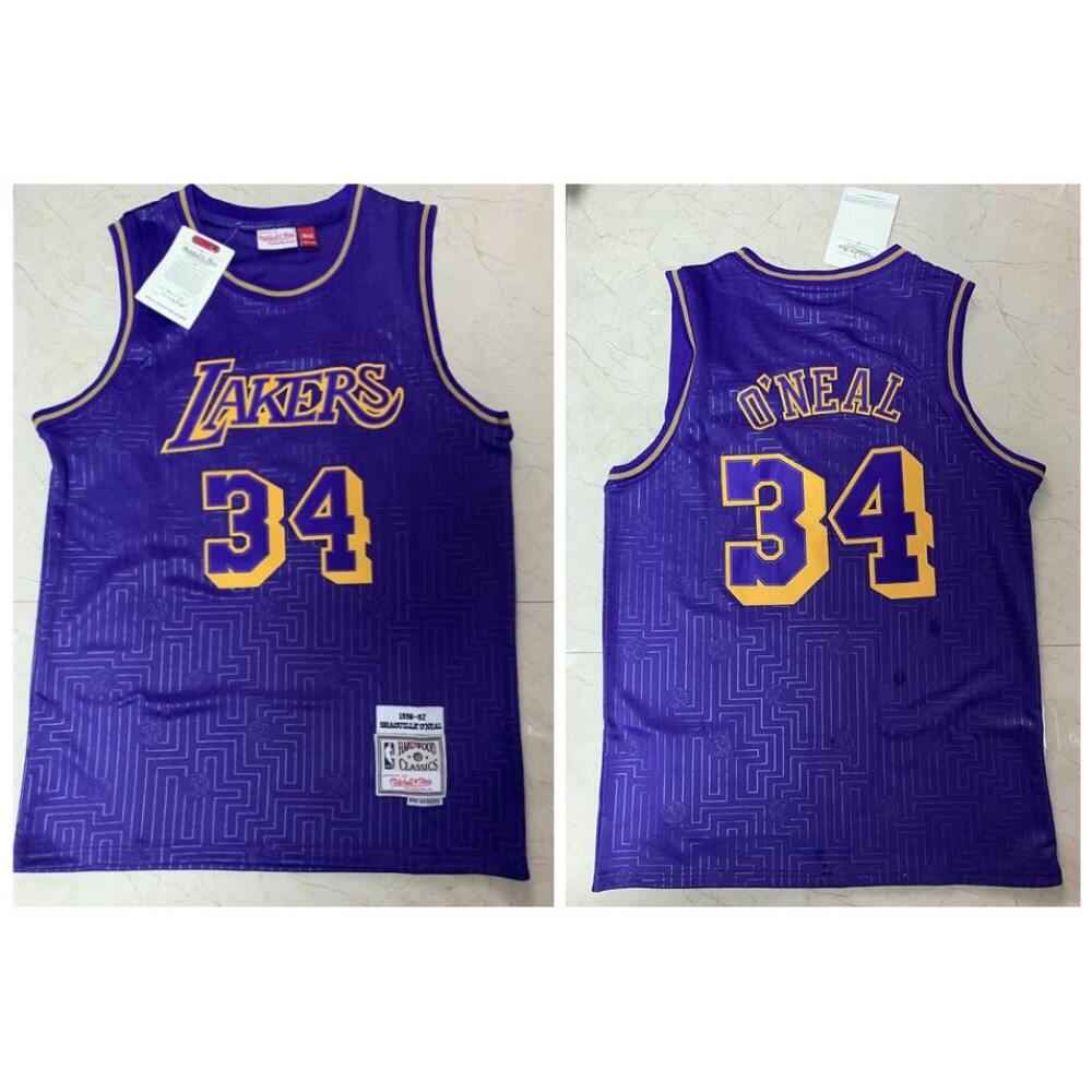 Premium Los Angeles Lakers 34 Jersey - Purple - Must-Have Jersey