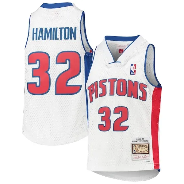 Richard Hamilton DET Swingman Jersey - top-tier retro - White