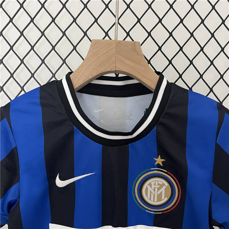 KIDS INTER MILAN 0910 RETRO HOME KITShirtShorts - Official Replica