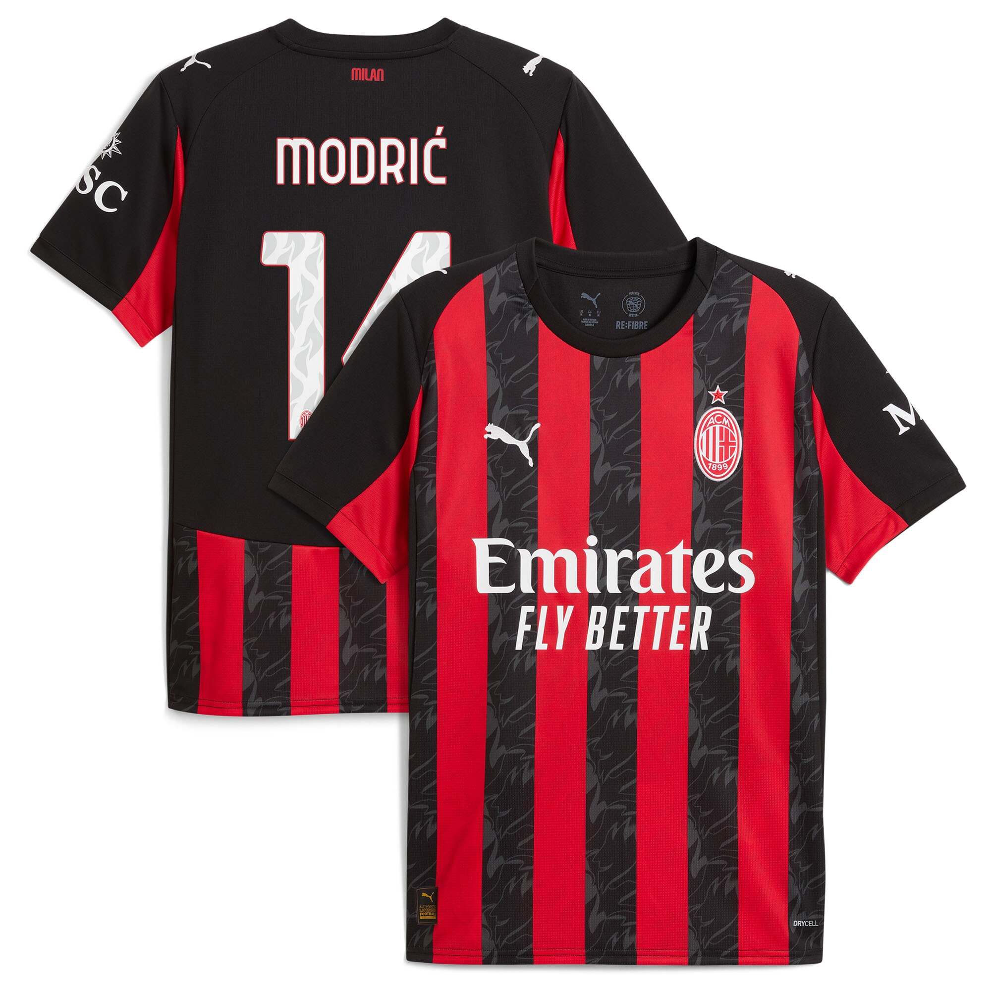 AC Milan Men's 2025 Authentic Replica Jersey - Team Jersey - Limited Edition