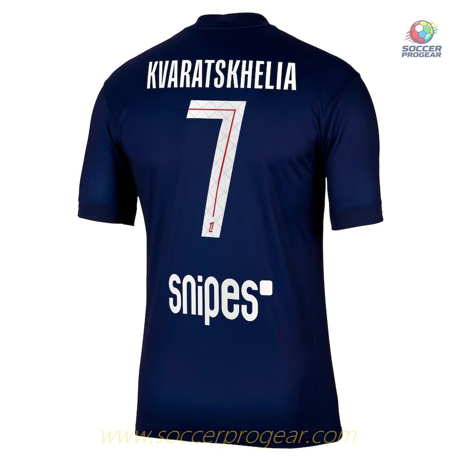 PSG Home Soccer Football Shirt 2025/26 Collection Kvaratskhelia