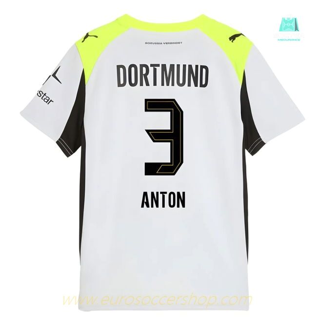 2025-2026 Borussia Dortmund Away Shirt (Kids) (Anton 3)
