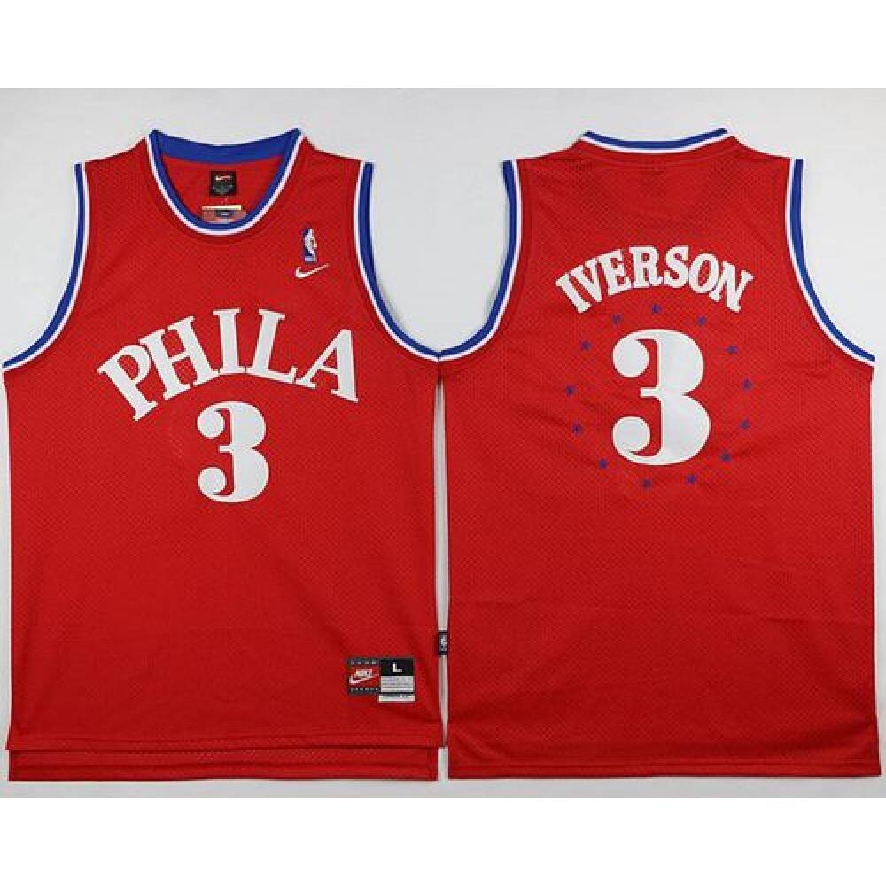 Fan Favorite Budget-Friendly Men's PHI #3 Allen Red Basketball Jersey