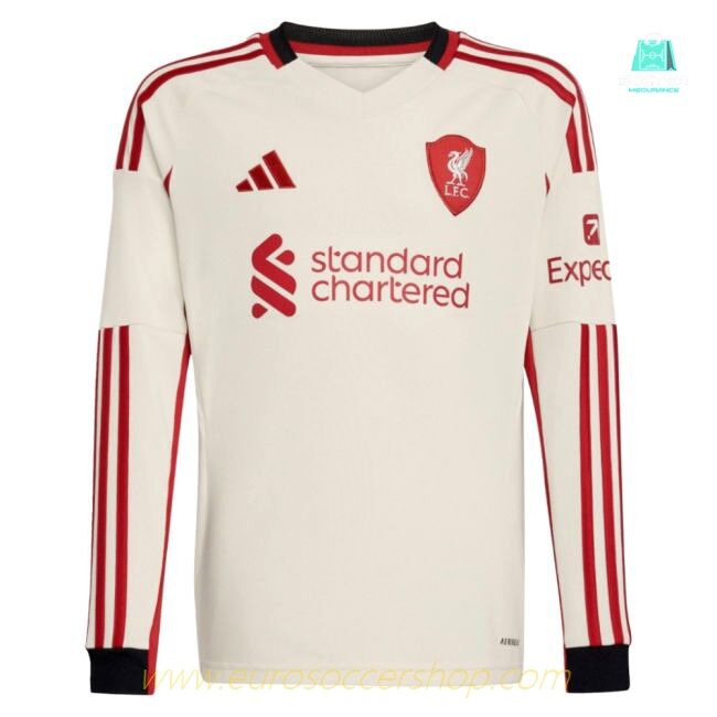 2025-2026 Liverpool Away Long Sleeve Shirt (Kids) (Your Name)
