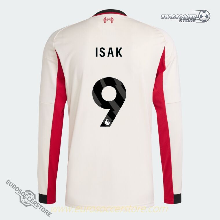 Liverpool 25-26 Away Long Sleeve ISAK 9 Jersey