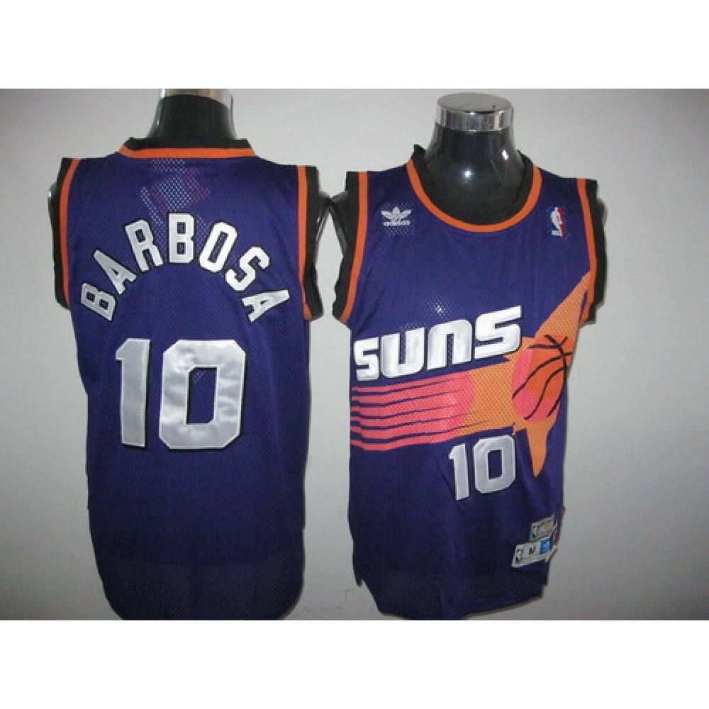 Suns #10 BLeandro Barbosa Throwback Purple Stitched NBA Jersey