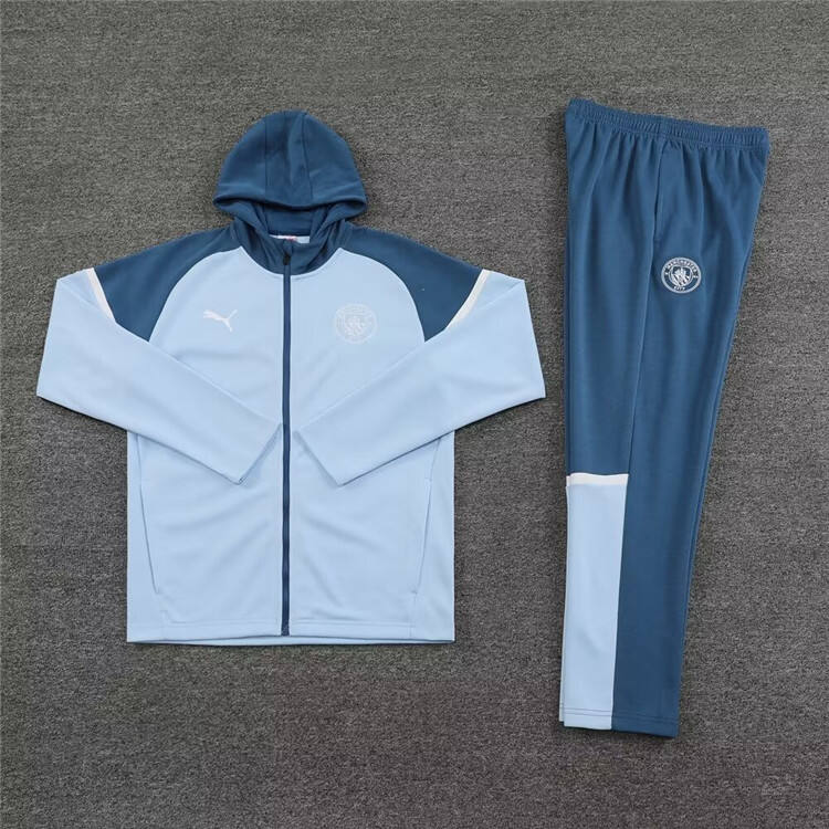 Manchester City 2425 Grey Jacket Hoodie - Official Replica 21910