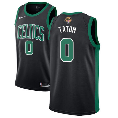 CEL #0 Jayson Tatum Authentic 2022 Finals NBA Jersey - Black Swingman