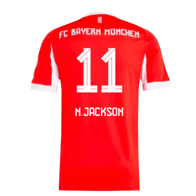2025-2026 Bayern Munich Home Shirt (N.Jackson 11)