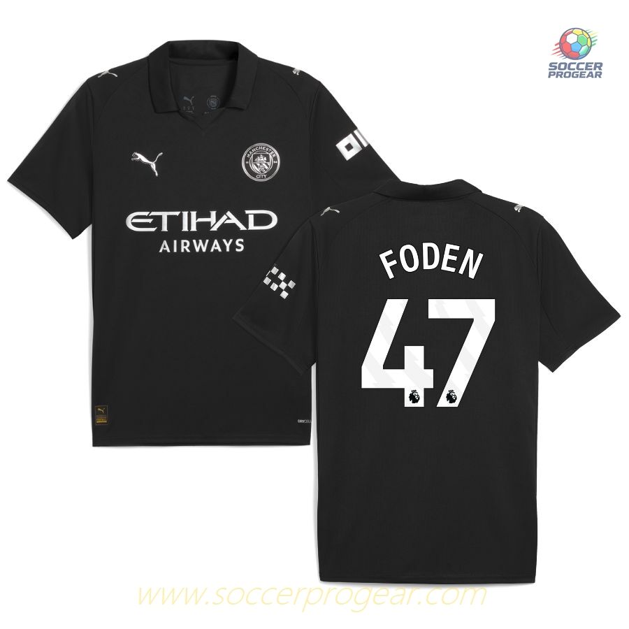 Manchester City Away Team Soccer Shirt 2025/26 Collection Foden