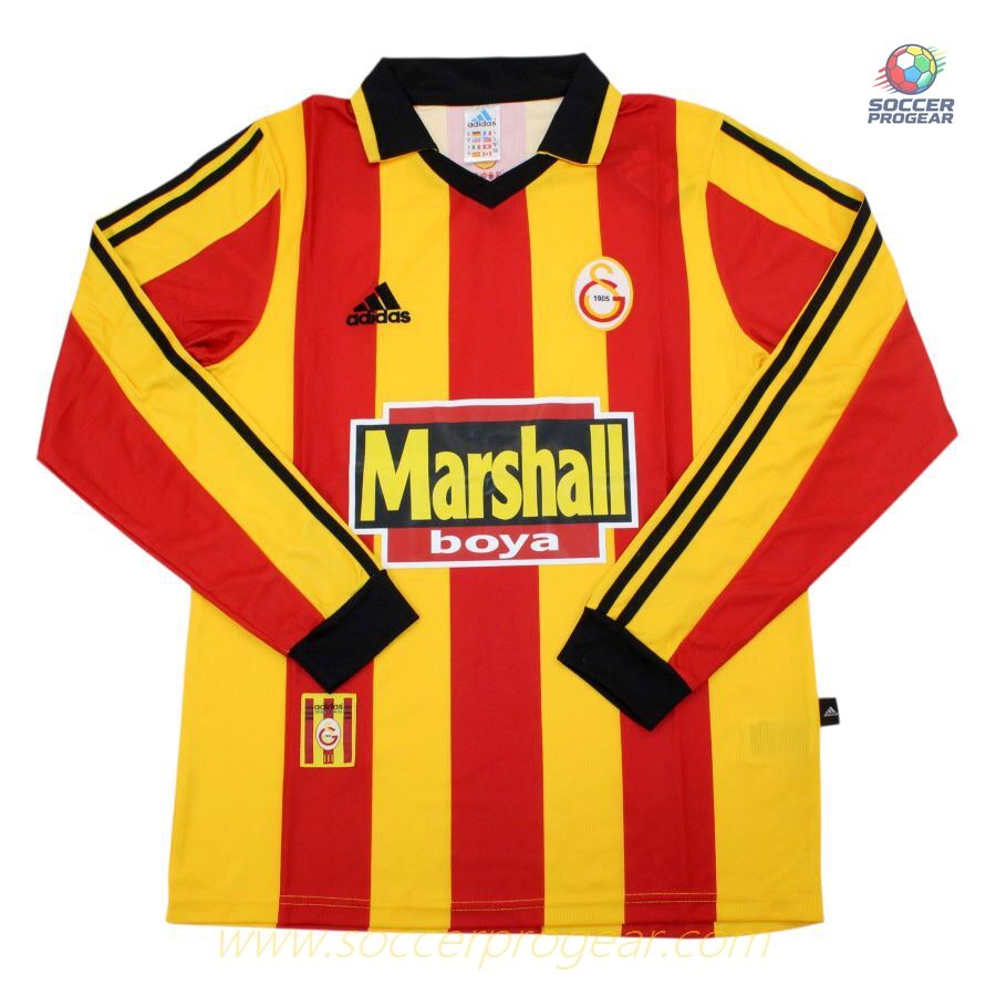 Galatasaray Home Team Soccer Football Shirt 1999 2000 LS Edition