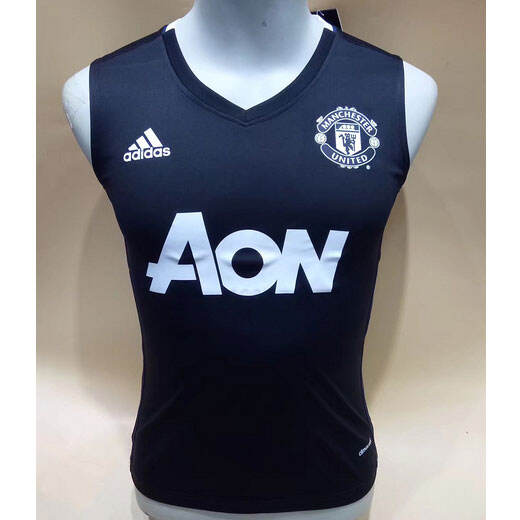 Manchester United Black 201617 Vest Soccer Jersey Shirt - Official