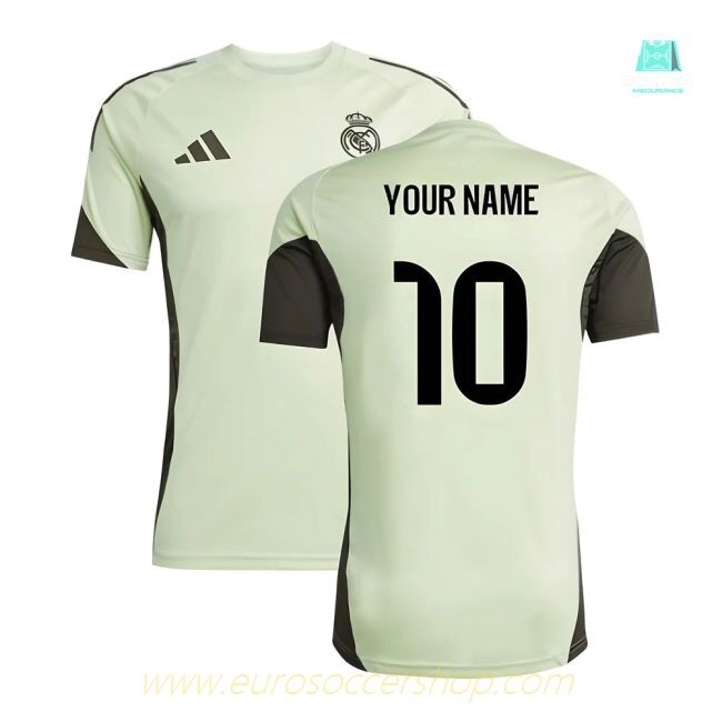 2025-2026 Real Madrid Training Jersey (Almost Lime) (Your Name)