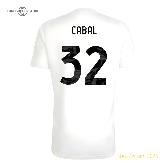 Premium-grade 2025-2026 Juve Training Tee (white) (cabal 32)