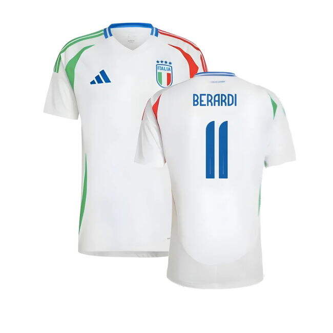 Match Worn Style Italy Away Pro Shirt 2024-2025 (BERARDI 11)