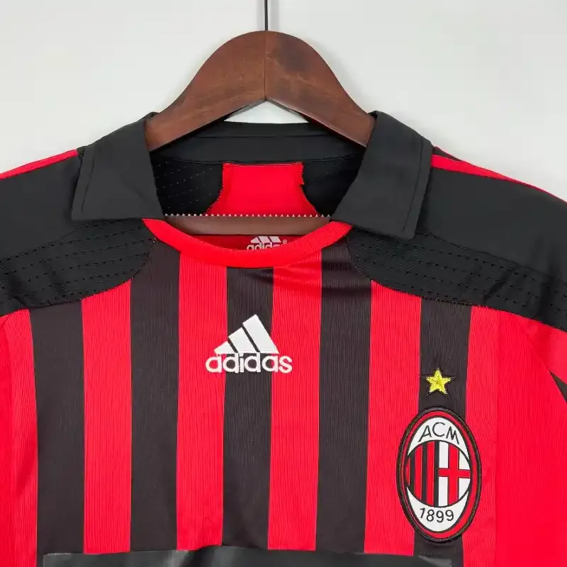 2007-2008 Long Sleeve AC Milan Jersey retro kit