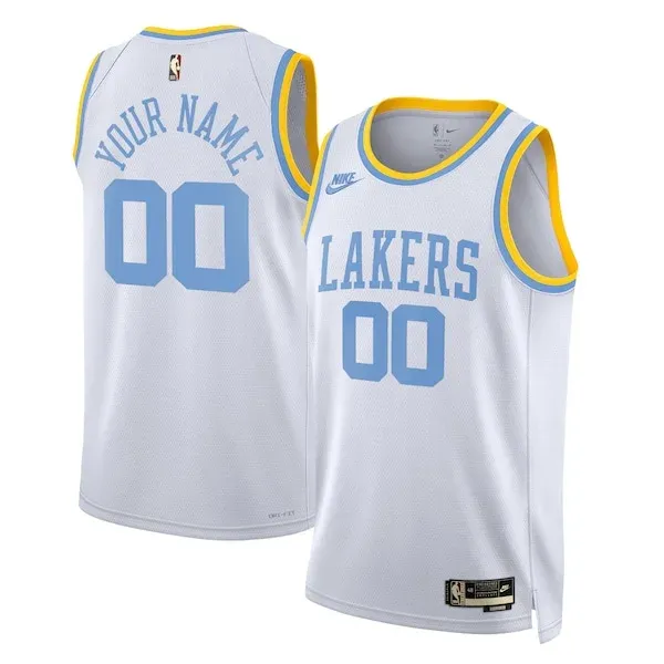 Los Angeles LAL Swingman Jersey - fashionable Basketball - White