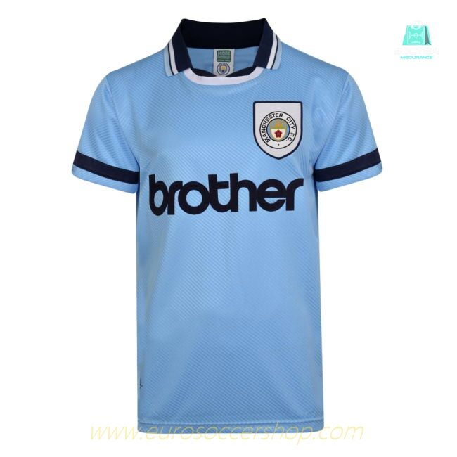 Score Draw Manchester City 1994 Retro Football Shirt
