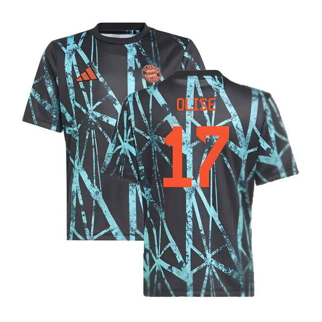 Ultra Comfort Bayern Bayern Munich Pre Match Shirt Black Kids Olis...