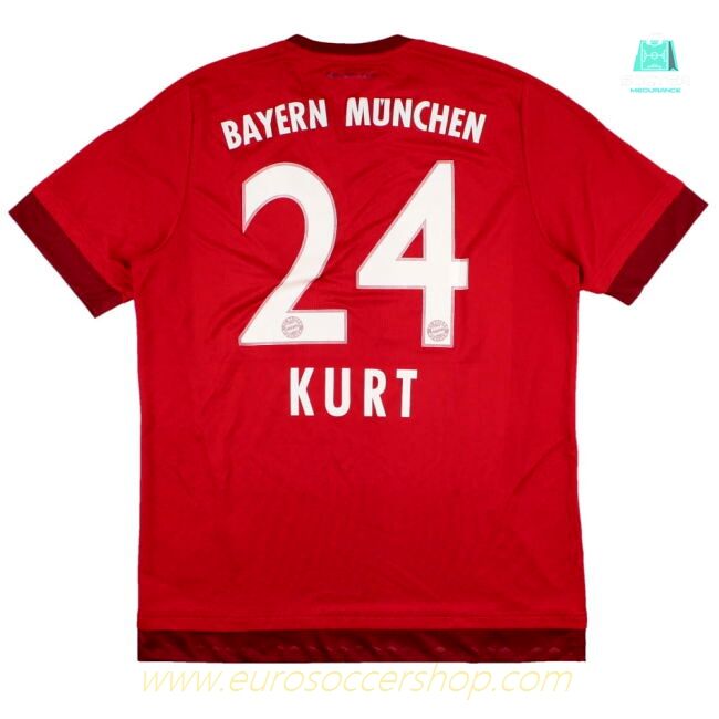 Bayern Munich 2015-16 Home Shirt (L) Kurt #24 (Very Good)