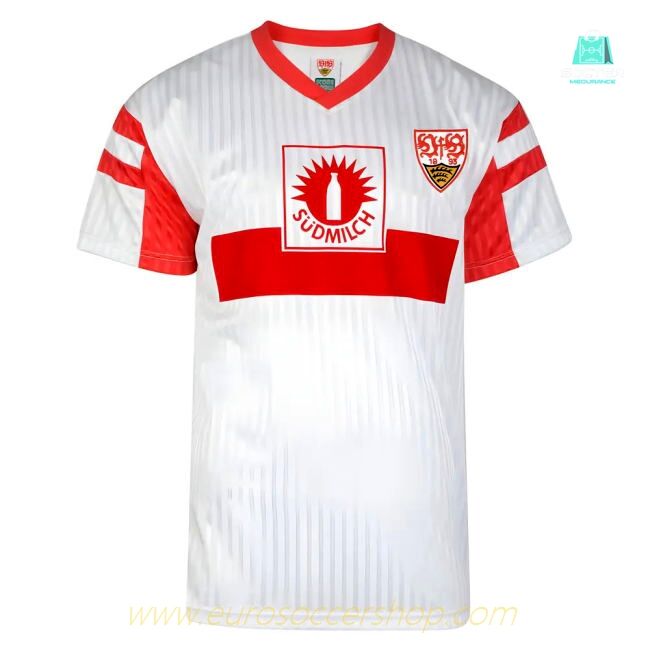 Score Draw Vfb Stuttgart 1992 Retro Football Shirt