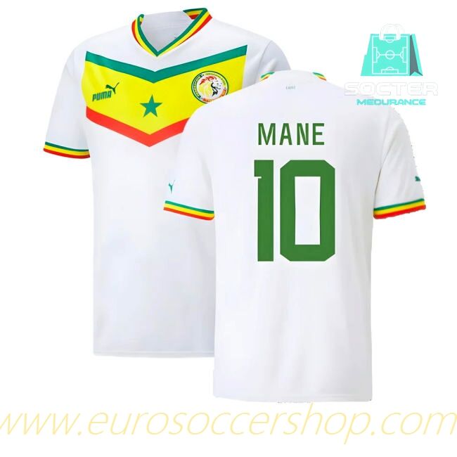Authentic 2022-2023 Senegal Home Football Shirt (MANE 10)