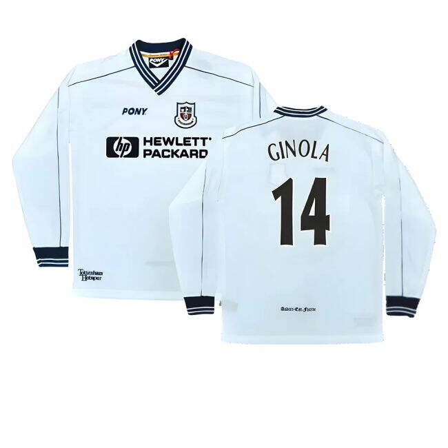 Tottenham LS Pony Retro official style Home Shirt 1997-1999