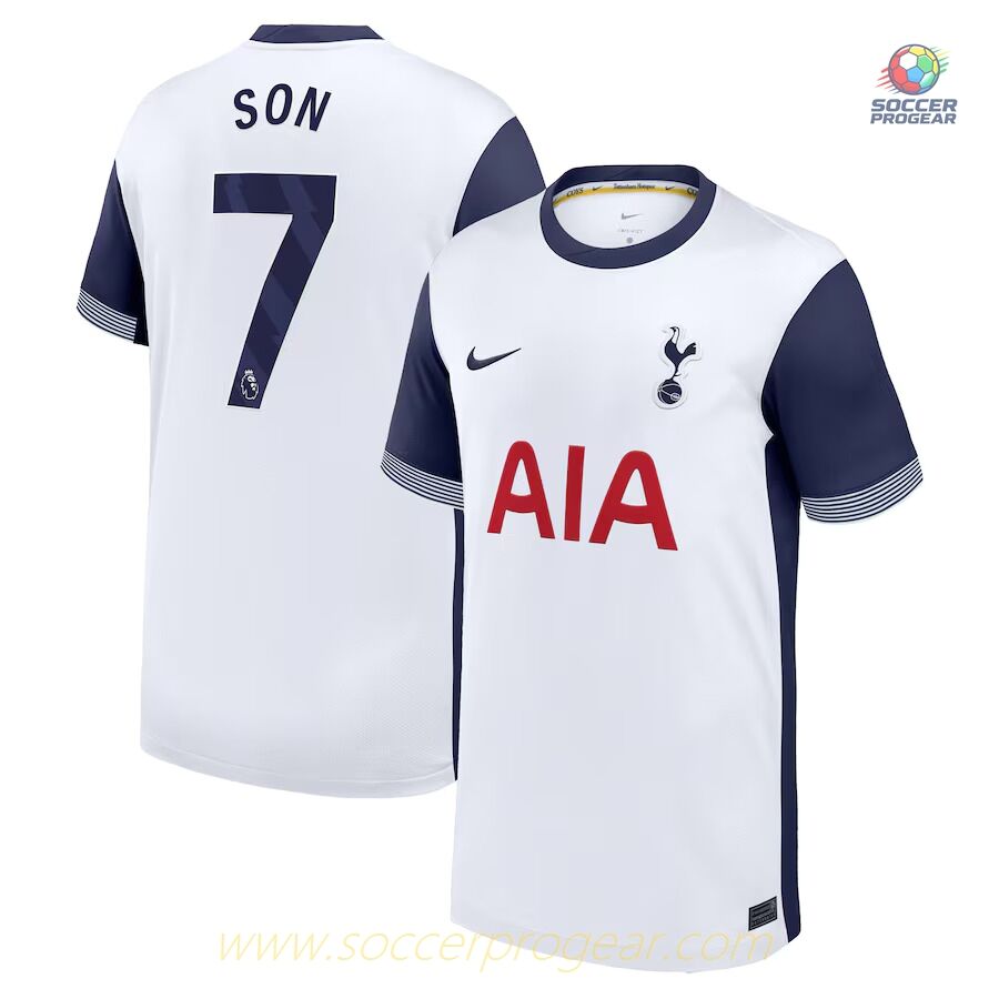 Kids Edition Tottenham Home Soccer Shirt 2024-2025 Season SON