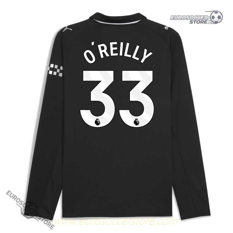 O’REILLY 33 Manchester City 25-26 Season Away Long Sleeve Football Jersey