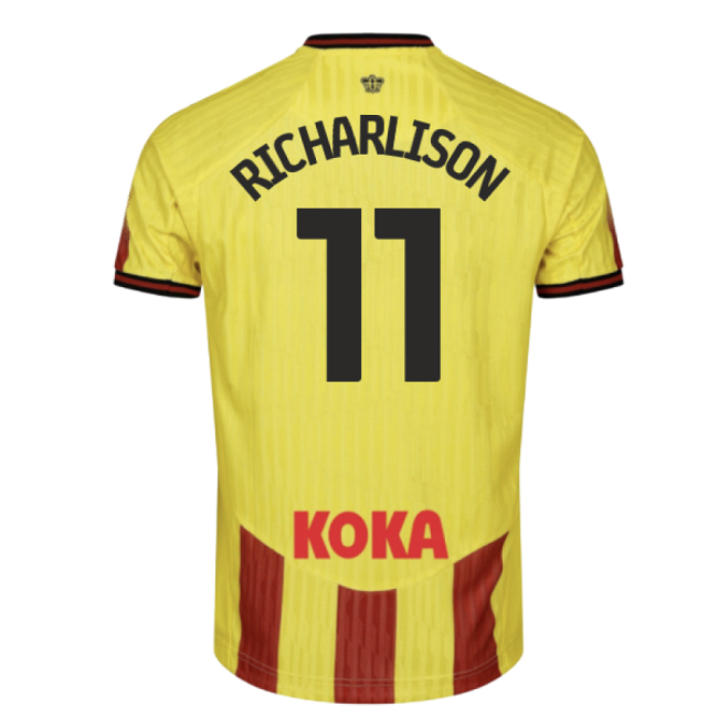 Official 2025-2026 Watford Home Shirt (Richarlison 11) Official Team Jersey