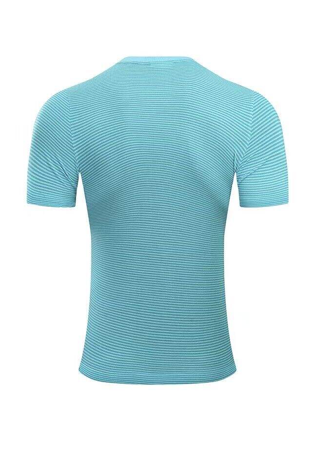 Barcelona 201718 Sky Blue Streak Polo Shirt - Official Replica 11969