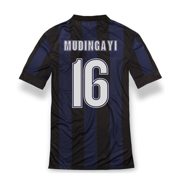 13-14 Inter Milan 16 Mudingayi Home Soccer Jersey Shirt - Official