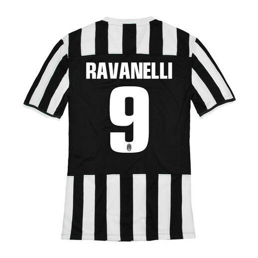13-14 Juventus 9 Ravanelli Home Jersey Shirt - Official Replica 1603