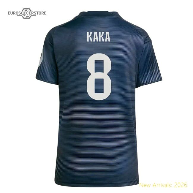Luxury 2025-2026 Real Madrid Authentic Road Jersey (womens) (kaka 8)